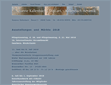 Tablet Screenshot of kallenbach-keramik.de